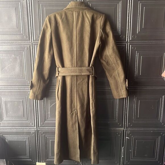 ASOS Khaki Green topcoat - Picture 2 of 8